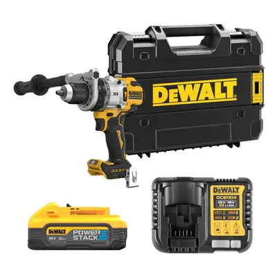 Dewalt DCD1007H2T 18v XR Premium 3SP Brushless Hammer Drill x1 5Ah Powerstack