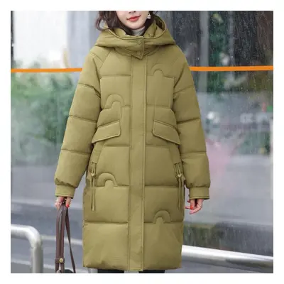 (tan, 3XL) Winter Long Coats For Women Overcoat Hooded New Fashion Thick Warm Woman Parka Korean