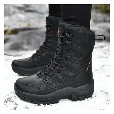 (black, 45) Hoho Fair Large Size Boots Women Autumn Boots Super High Quality Boots Men Shoes Swa