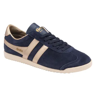 (4 UK, Navy/Gold) Gola Womens Bullet Pearls Classic Suede Retro Low Rise Trainers Sneakers