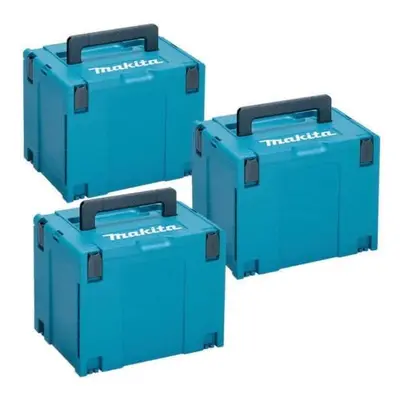 3x Makita MAKPAC Stacking Connector Tool Case Systainer TYPE 396 X X