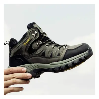 (army green, 42) High-top Outdoor Hiking Shoes Md Bottom Waterproof Hiking Shoes Hiking Shoes