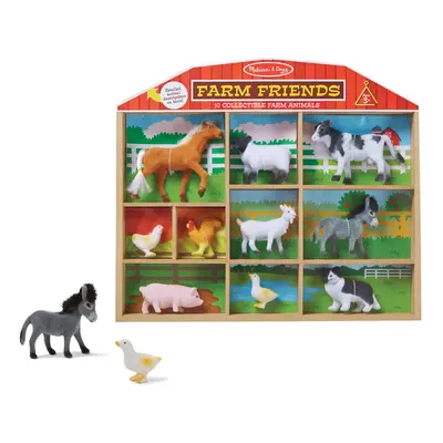 Melissa & Doug Farm Friends Collectible Toy Animal Figures (10 pcs)