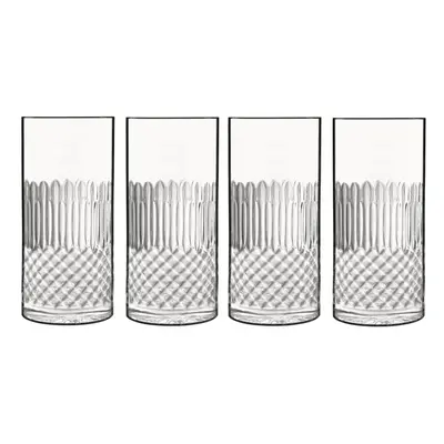 Luigi Bormioli Diamante Hi-Ball Glasses - Dishwasher Safe, ml - Pack of