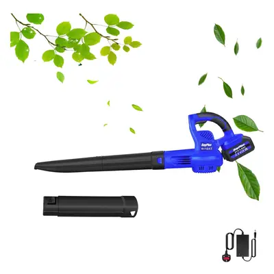 Cordless Leaf Blower and Vacuum Lightweight Battery Powered Garden Blower 4.0Ah Battery & Fast C