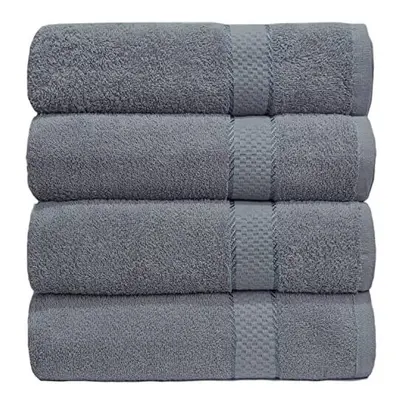 Casabella Luxury Pack Of Bath Sheet 100% Egyptian Cotton Super Soft towel_Silver