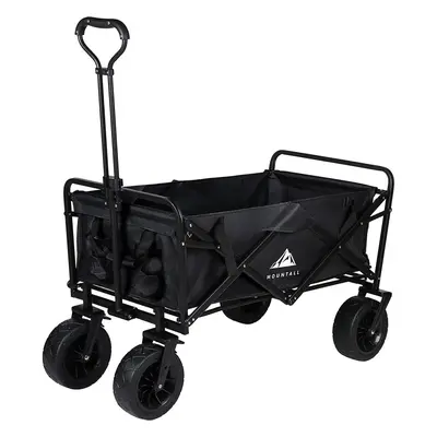 (Black) Festival Trolley Camping Folding Wagon Wheelbarrow