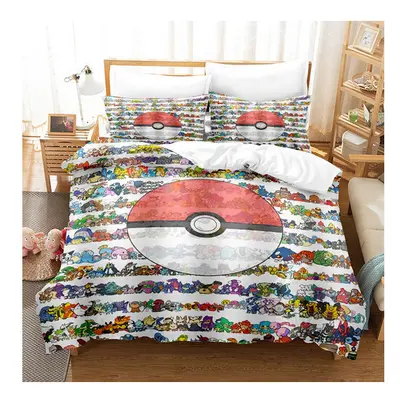 (Pattern 10, King) Pokemon Pikachu Bedding Single Double Duvet Covers