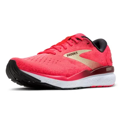 Brooks Womens Ghost Neutral Running Shoe - Pink/Sundried Tomato/Cream - Medium