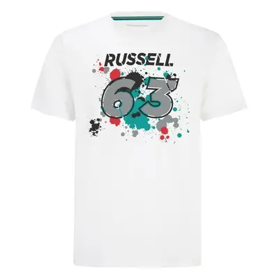 (L) Mercedes George Russell #63 T-Shirt (White)