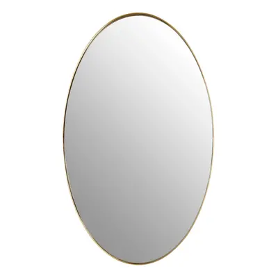 Premier Housewares Cora Gold Finish Oval Wall Mirror