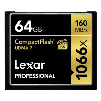 Lexar Professional 64GB 1066x Speed (160MB/s) UDMA CompactFlash Memory Card