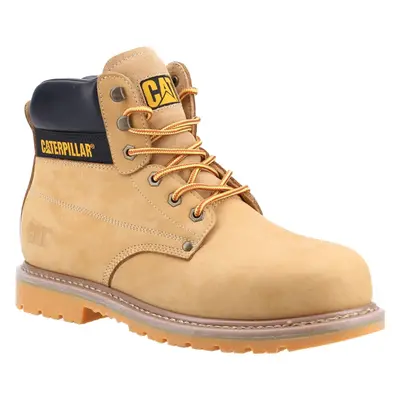 (Gold, (Adults')) Caterpillar Powerplant S3 Nubuck Honey Safety Boots