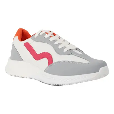 (4 UK, Snow White/Pink Potion) Regatta Womens/Ladies Marine Retro Trainers