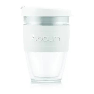 JOYCUP 11889-913S Double-Walled Travel Mug with Screw Lid 0.25 Plastic, Off White