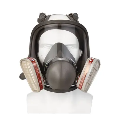 For 3m Full Face Gas Mask Facepiece Respirator Painting Industrial Guard