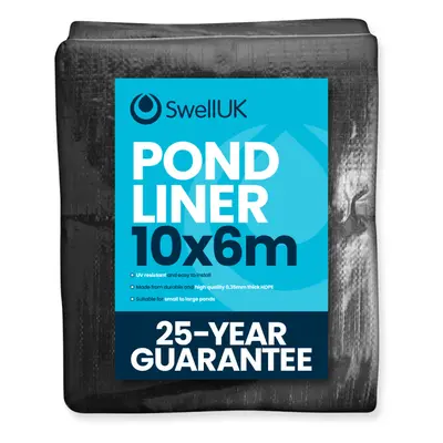 (10x6m) Swell UK Year Guarantee Heavy Duty Pond Liner