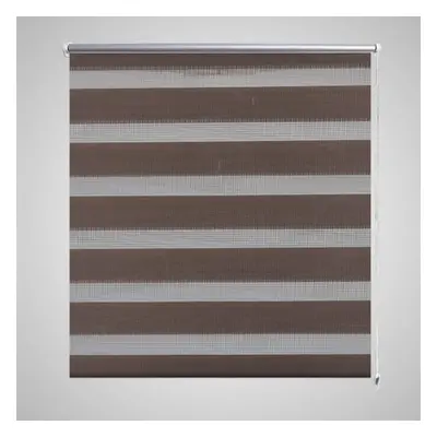 vidaXL Zebra Blind 120x175cm Coffee Home Office Window Roller Shade Sunscreen