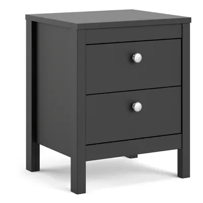 (Black) Madrid Bedside Table drawers