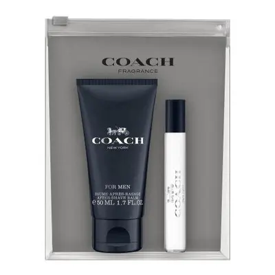 Coach New York Pcs Set For Men: 0.25 Eau De Toilette Spray + 1.7 After Shave Balm + Pouch