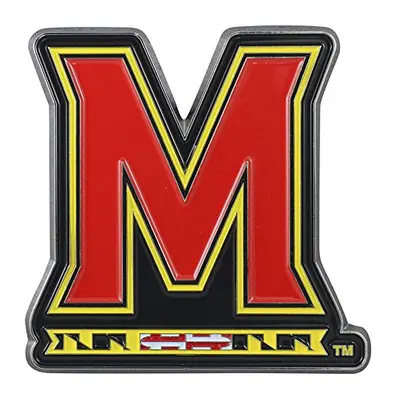 FANMATS University of Maryland Metal 3D Color Emblem 3.1""x3.2""