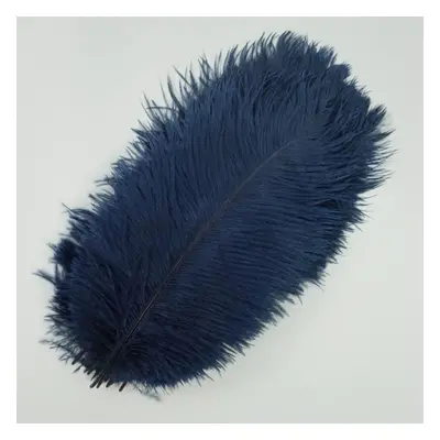 (navy, 55-60cm 22-24inch) 10pcs /lot New Colored Ostrich Feathers For Crafts White Black Feather