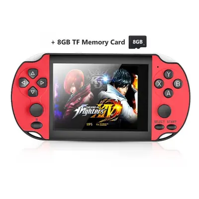 (red, single) Retro Handheld Game Player Built-in Games Game X7 Plus Portable Console Audio Vide