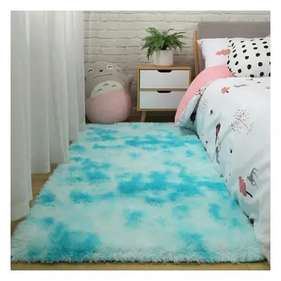 (sky blue, 200*250cm) Carpet Bedroom Bedside Carpet Plush Living Room Full Floor Mat Girl Ins Ro