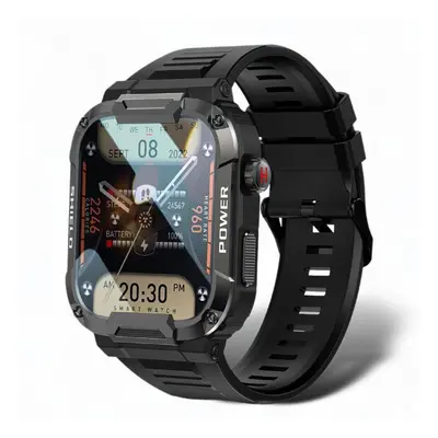 (black, Silica gel) Rugged Military Smart Watch Men For Xiaomi Android Ios Ftiness Watches Ip68 