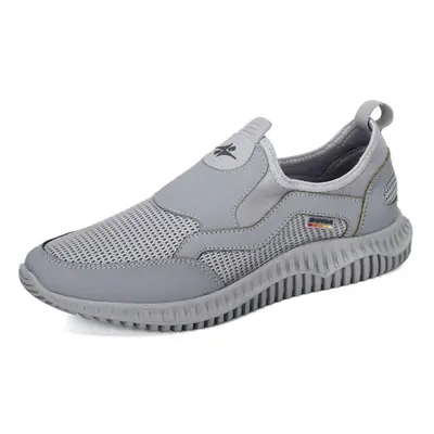 (light gray, 44) Bona New Arrival Mesh Breathable Krasovki Shoes Men Super Light Casual Shoes Ma