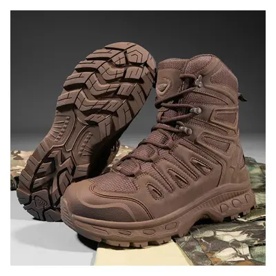 (brown, 39) Men&apos;s Hiking Shoes Outdoor Boots Training Plus Size