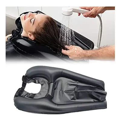 Inflatable Hair Washing Tray Portable Shampoo Bowl Sink in Bed or on Wheelchair for Elderly Inju