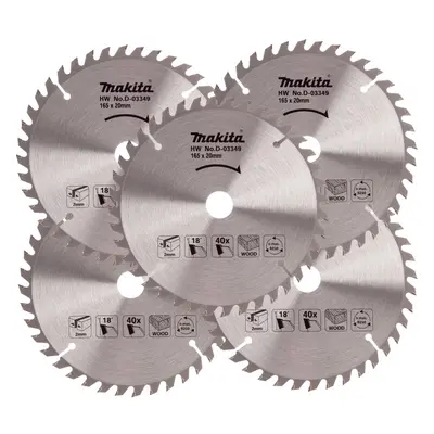 5x Makita D-03349 Circular Saw Blade X 40 Teeth Suit DSS611 DSS610 DHS680