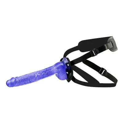 (blue) 31cm Straped On Huge Dildo Penis Pants Strap-on Huge Realistic Cock Harness Strapless Rem