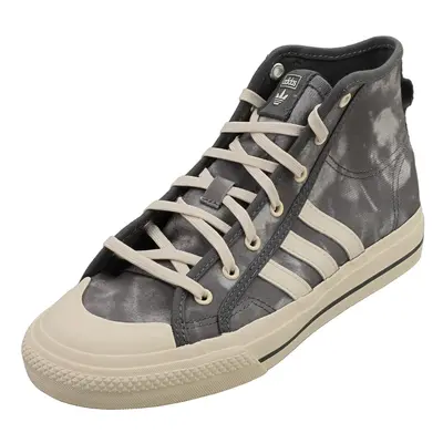 (4) adidas Nizza Hi Rf Kids Fashion Trainers in Off White Cloud