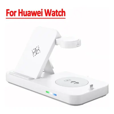 (white, For Huawei Watch) 30w In Fast Wireless Charger Stand Foldable Charging Station For Apple