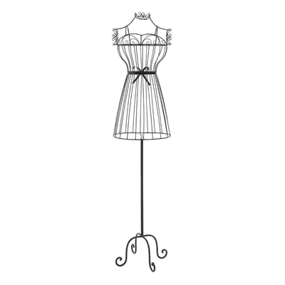 Premier Housewares Chic Black Wire Mannequin/ Secured By Four Feet/ Accent Piece/ Floor Standing