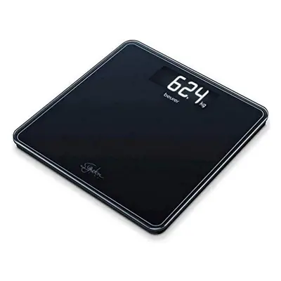 Beurer GS400 Signature Line Glass Bathroom Scale - Black | Larger standing area | Made from safe