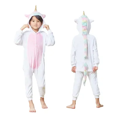 HQFURS Kids Unisex Unicorn Costume Animal Onesie Pajamas Halloween 4t