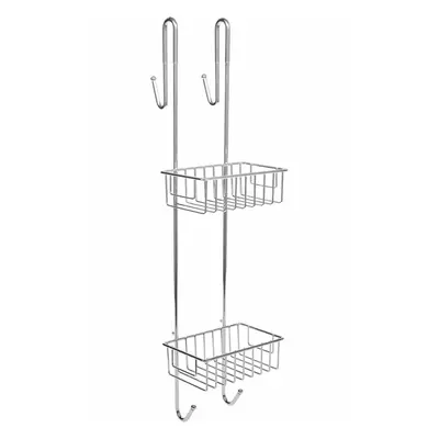 Bamodi Shower Caddy Hanging - 2-Tier Storage Basket - Chrome-Plated Steel Bathroom Shelves - No 