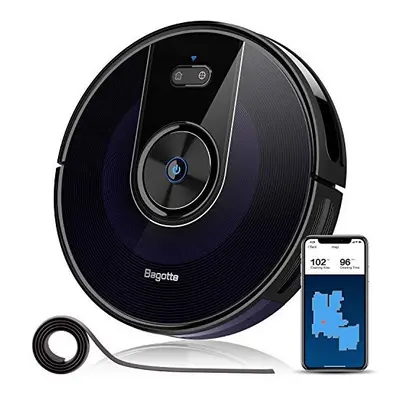 Bagotte Robot Vacuum Cleaner, Wi-Fi Connected, Map, Upgraded 2200Pa Suction Robotic Vacuum, Alex