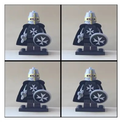 (Dark Knights Templar Figures) Roman Soldiers Castle Knight Mini Figures Fit Lego