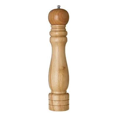 Rubber Wood Pepper Mill, inch - Natural