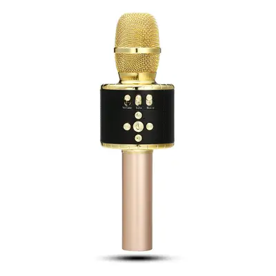 (Gold) Wireless bluetooth Karaoke Microphone Speaker Handheld Cordless KTV MIC Stereo Music Play