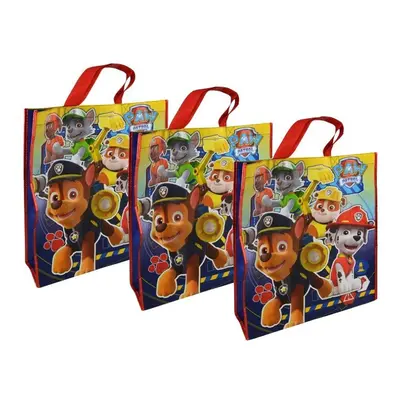 3-Pack Paw Patrol Nonwoven Large Reusable Tote Bag