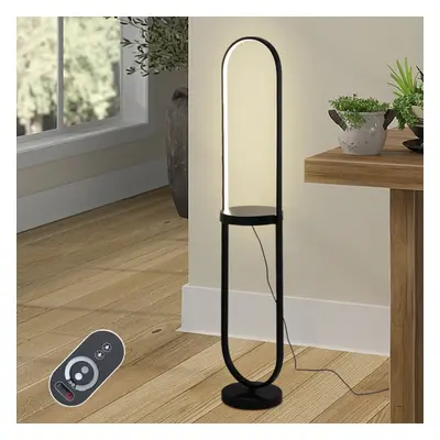 Arc LED Floor Lamp with Tray Side Table