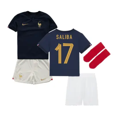 (XSB) France Home Little Boys Mini Kit (Saliba 17)