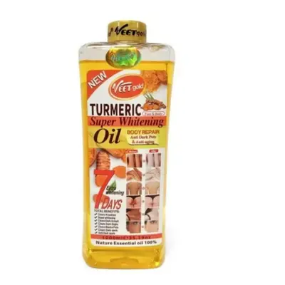 Veet gold Turmeric Super Whitening Oil help brighten and even out skin tone ML