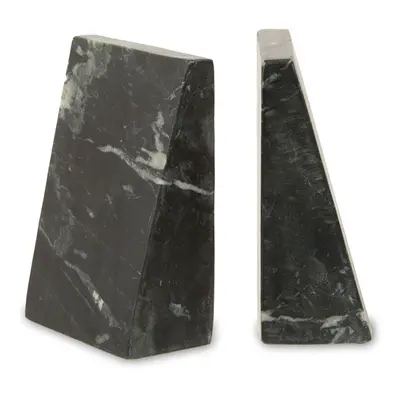 Premier Housewares Black Marble Bookends