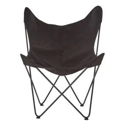 Premier Housewares Butterfly Chair, Papillon Outdoor, Longue - Black